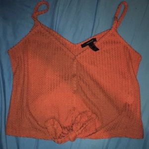 A cropped tank top